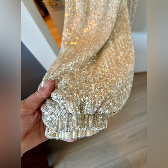 BCBG Girls Sequin Ruffle Jumpsuit (Big Kids), size 16. - Picture 4 of 14